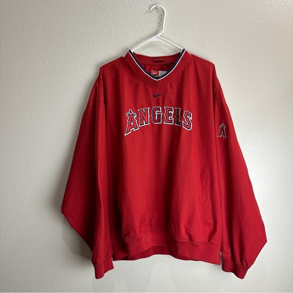 Nike Anaheim Angels Vintage Pullover Jacket Size XL